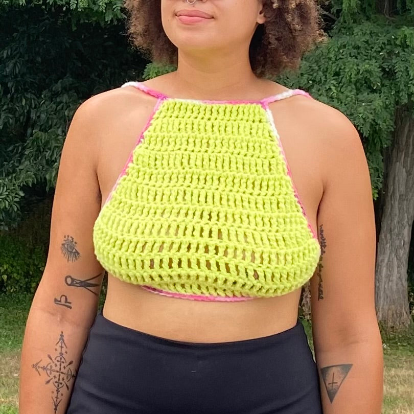 slushie backless halter top